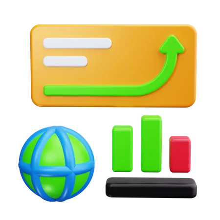 Economic Forecast  3D Icon