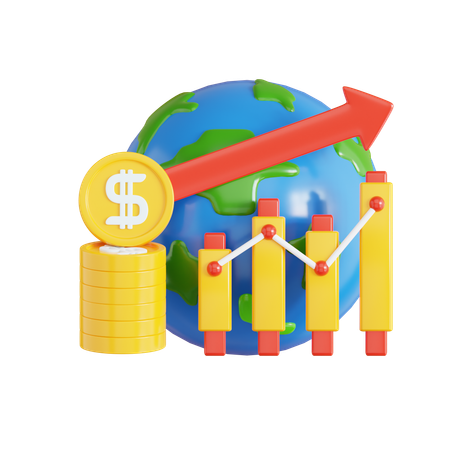 Economic Growth  3D Icon