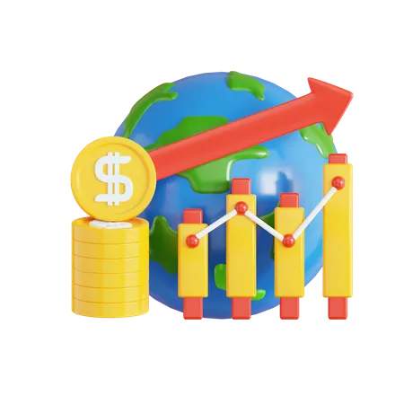 Economic Growth  3D Icon