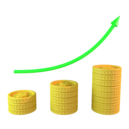 Economic Growth  3D Icon