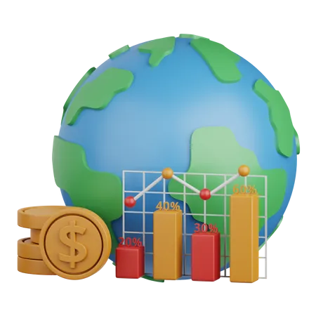 Economic Growth  3D Icon