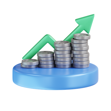 Economic Growth  3D Icon