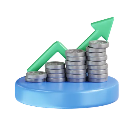 Economic Growth  3D Icon