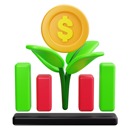 Economic Growth  3D Icon