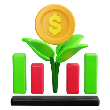 Economic Growth  3D Icon