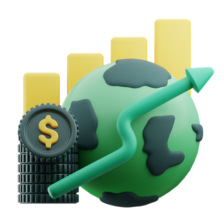 Economic Growth  3D Icon