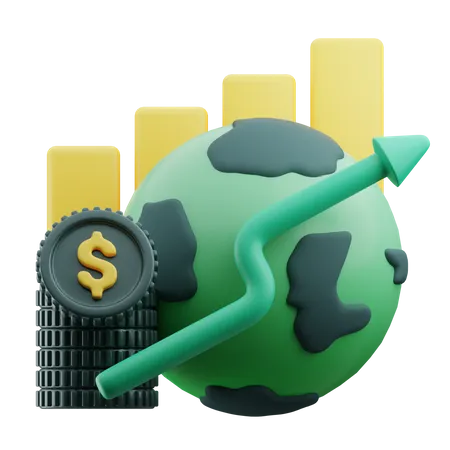 Economic Growth  3D Icon