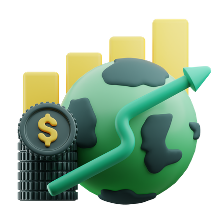 Economic Growth 3D Icon