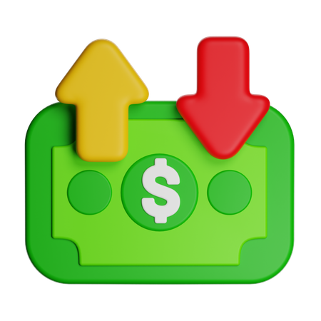 Économie  3D Icon