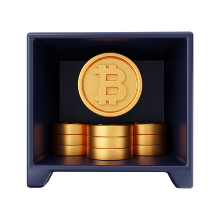 Économie de bitcoins  3D Icon