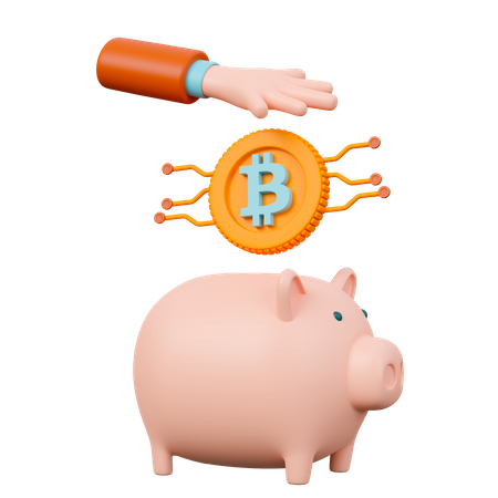 Économie de crypto-monnaie  3D Icon