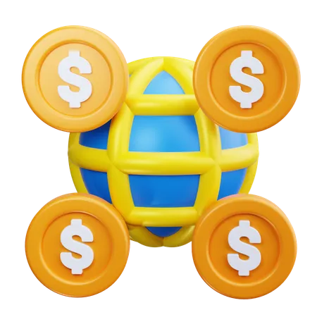 Économique mondiale  3D Icon