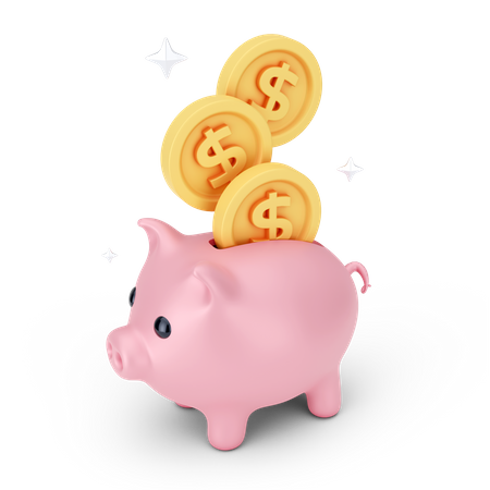 Économies en dollars  3D Icon