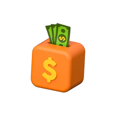 Économie d'argent  3D Icon