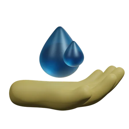 Économiser l'eau  3D Icon