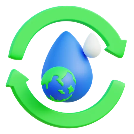 Économiser l'eau  3D Icon