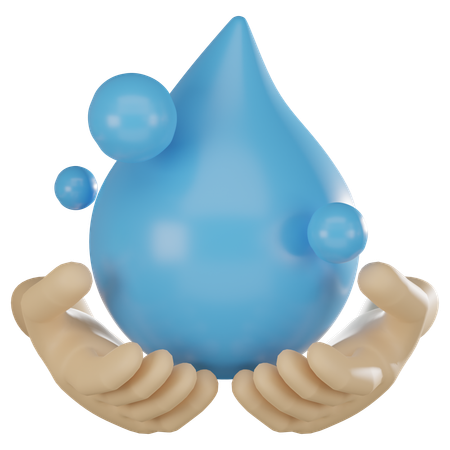 Économiser l'eau  3D Icon