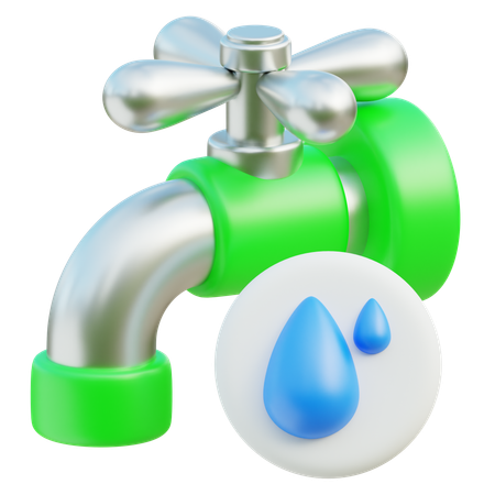 Économiser l'eau  3D Icon