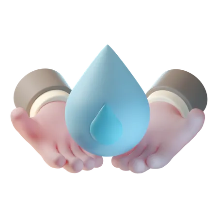 Économiser l'eau  3D Icon