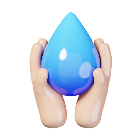 Économiser l'eau  3D Icon