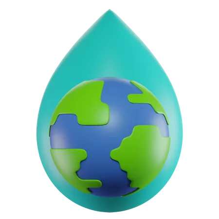 Économiser l'eau  3D Icon