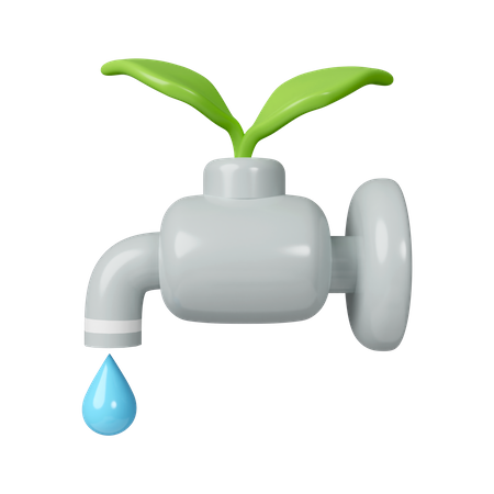 Économiser l'eau  3D Icon