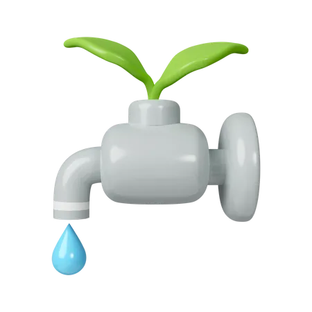 Économiser l'eau  3D Icon