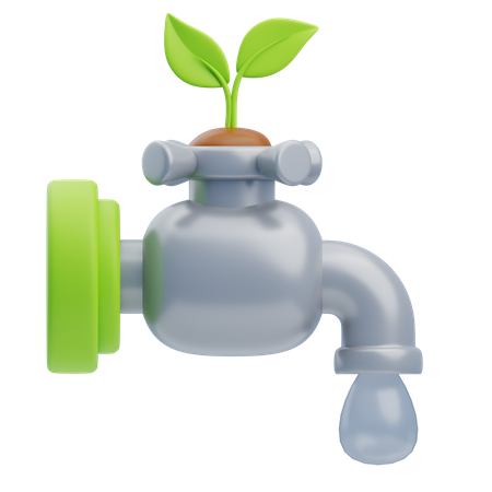 Économiser l'eau  3D Icon