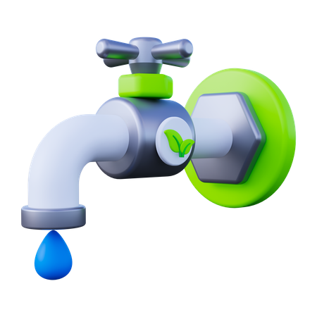 Economize água  3D Icon