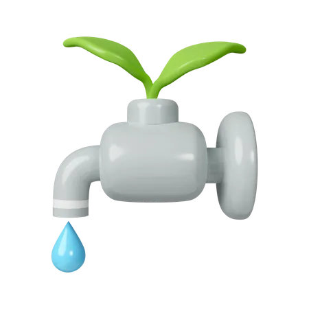 Economize água  3D Icon