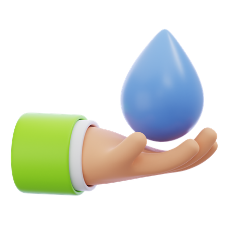 Economize água  3D Icon