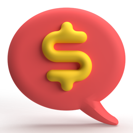 Economy Chat  3D Icon