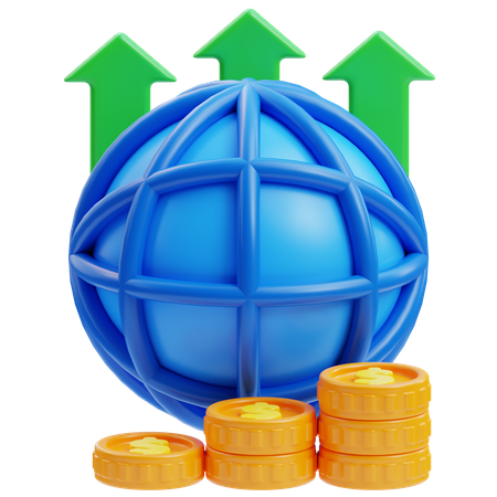 Economy global  3D Icon