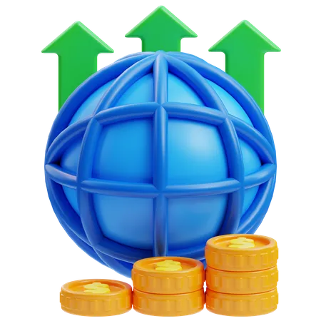 Economy global  3D Icon