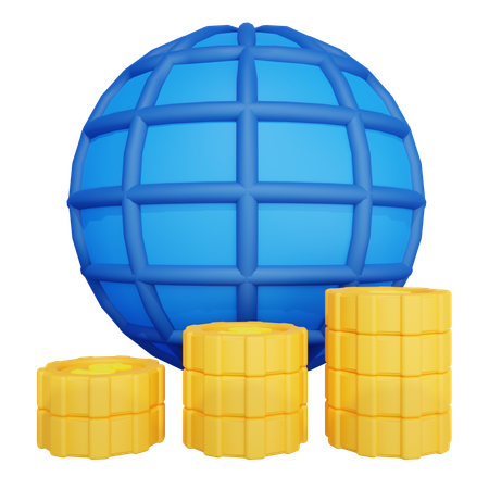 Economy Global  3D Icon