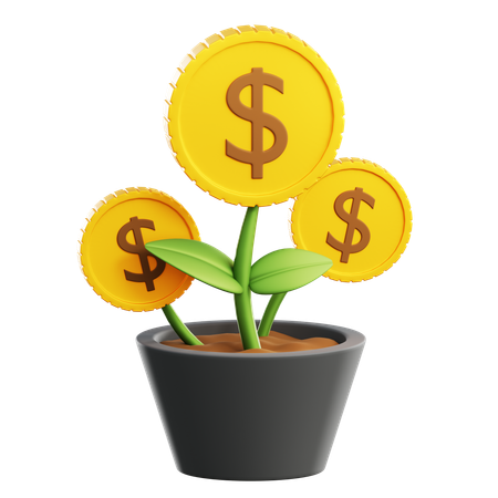 Economy Growth  3D Icon