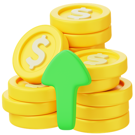 Economy Growth  3D Icon