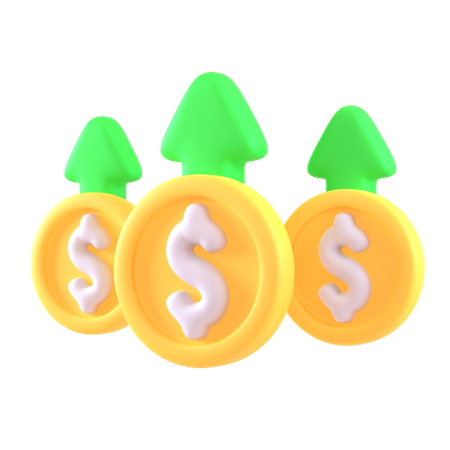 Economy Growth  3D Icon