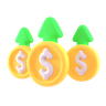 economy growth emoji 3d