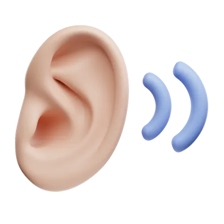 Oreille qui écoute  3D Icon