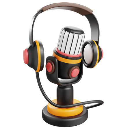 Écouter un podcast  3D Icon