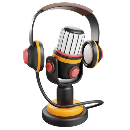 Écouter un podcast  3D Icon