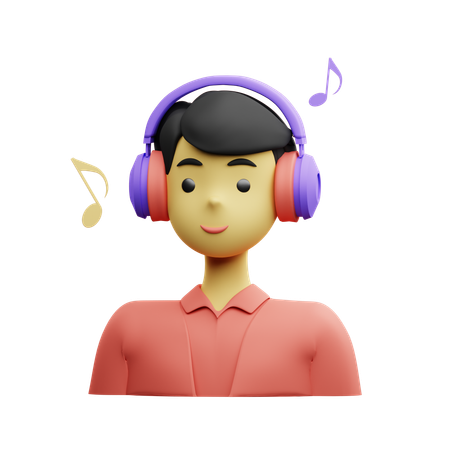 Écouter de la musique  3D Icon