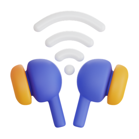 Écouteur sans fil  3D Icon