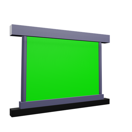 Écran vert  3D Icon