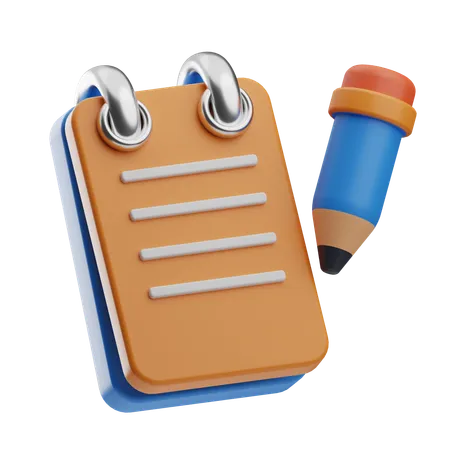 Écrire une note  3D Icon