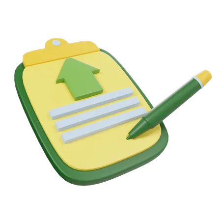 Écrire une note  3D Icon