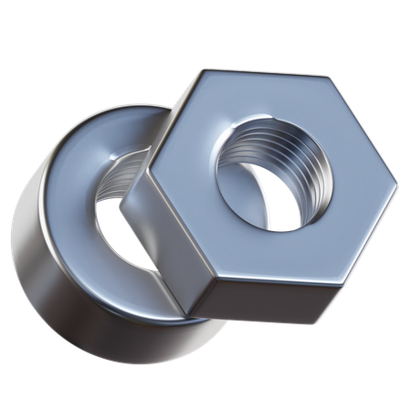 Écrou boulon  3D Icon