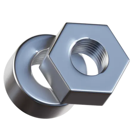 Écrou boulon  3D Icon