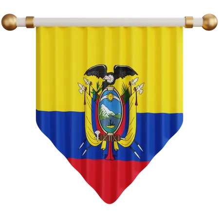 Ecuador Flag  3D Icon